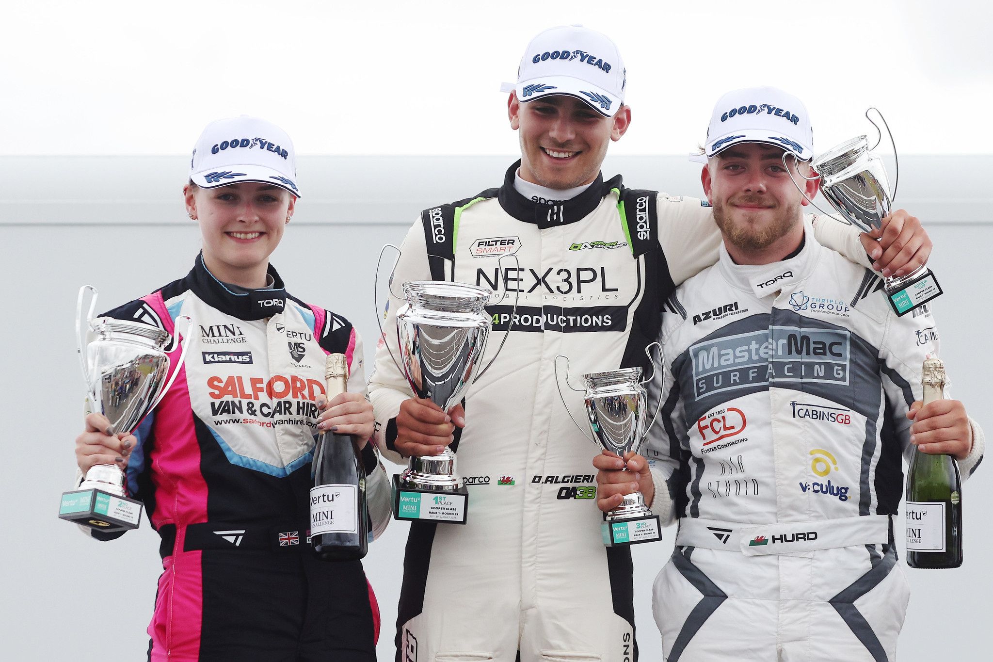 Olivier Algieri, Ashley Gregory & Rhys Hurd - Vertu MINI CHALLENGE Trophy