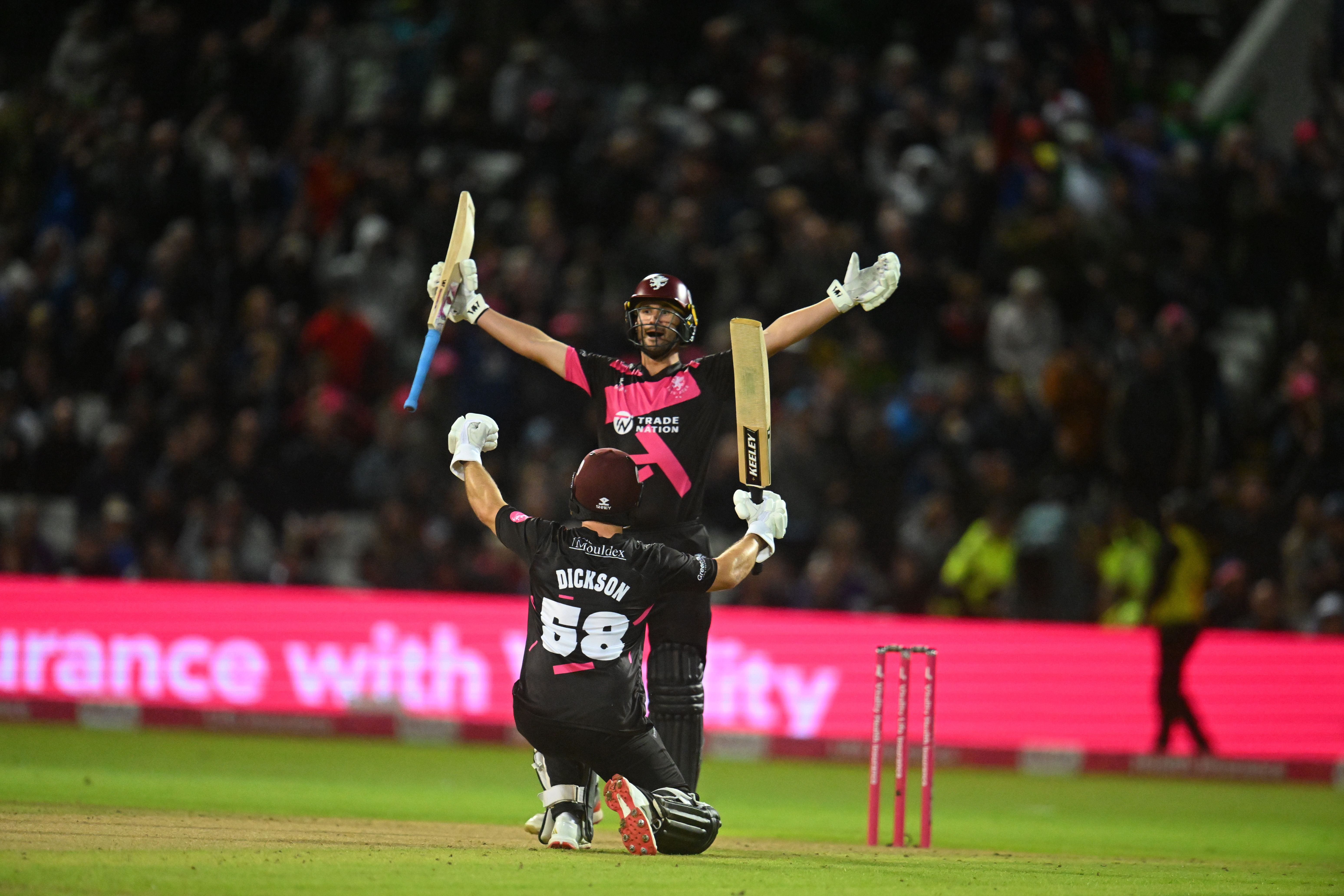 Somerset in T20 Finals Day action