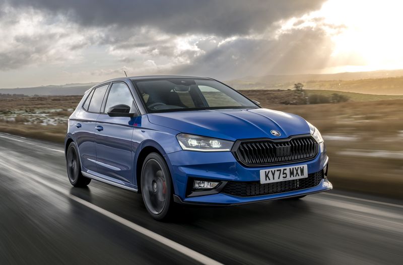 Blue Skoda Fabia
