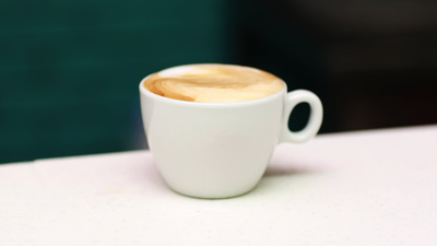 Cup of complimentary coffee at one of our dealerships during a waiting appointment. 
