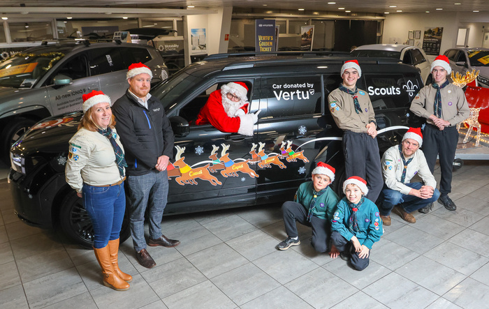 Edinburgh Scouts Swap Santa Sleigh for SANTA FE In Festive Fundraiser