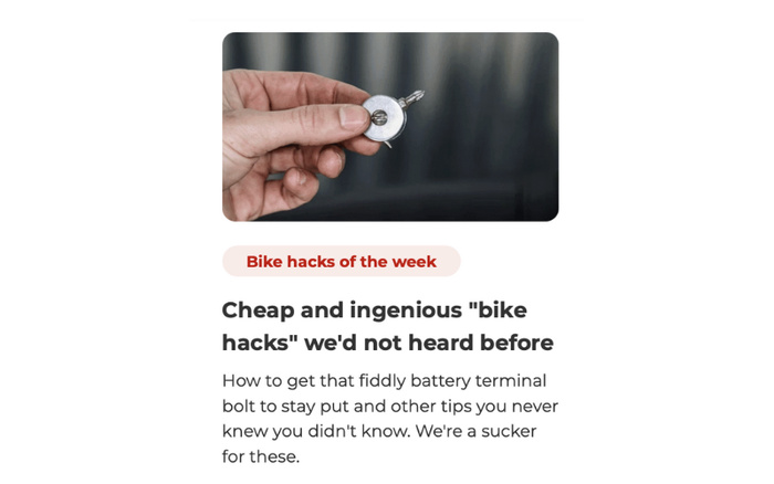 Bike hacks
