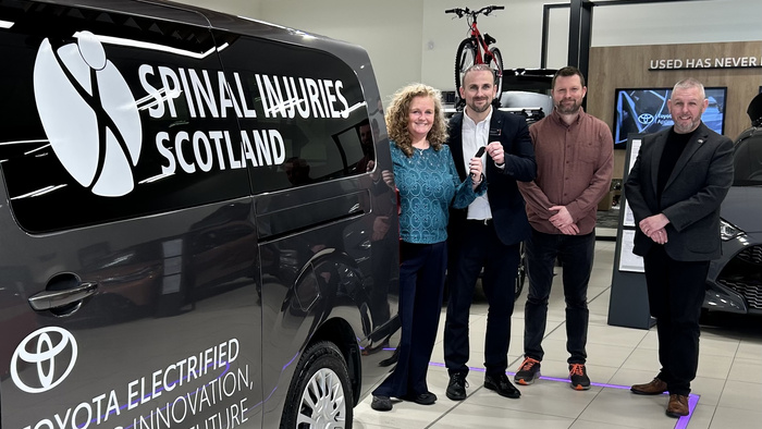 Hamilton Toyota Dealership Steps Up To Aid Spinal Injuries Scotland