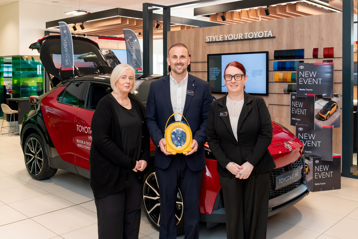 Defib 'Saves Life' Of Delivery Driver At Hamilton Toyota